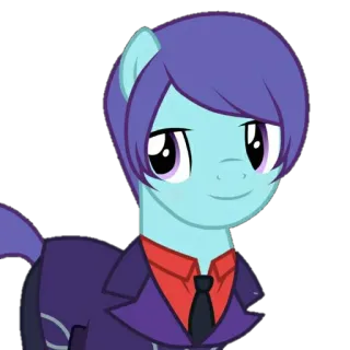 😏 57b3f1e9 my little pony, pônei, terno, anime, desenho animado, personagem whatsapp sticker