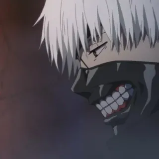 😠 a78ee28c Ken Kaneki Tokyo Ghoul Anime, Tokyo Ghoul, Kaneki Ken, Masker, Ghoul telegram sticker