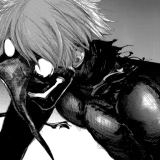 ⛓ a6746643 Ken Kaneki Tokyo Ghoul 애니메이션, 만화, 도쿄 구울, 카네키, 구울, 괴물, 호러 telegram sticker