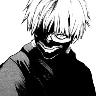 ⛓ d666a9c7 Ken Kaneki Tokyo Ghoul 애니메이션, 만화, 도쿄 구울, 카네키 켄, 구울, 마스크 telegram sticker