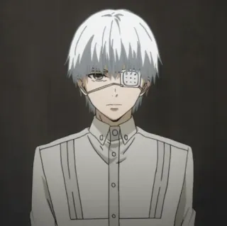 🇦🇴 2e59916c Ken Kaneki Tokyo Ghoul 动漫, 漫画, 东京食尸鬼, 金木研, 喰种, 白发, 角色, 幻想 telegram sticker