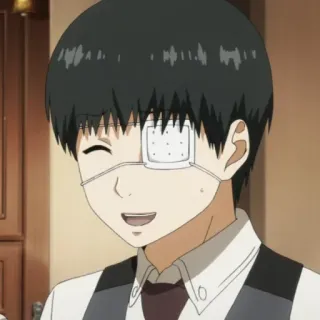 🎩 7ab8c27c Ken Kaneki Tokyo Ghoul 动漫, 东京喰种, 金木研, 喰种, 漫画, 黑暗幻想 telegram sticker