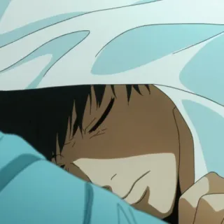 🎩 9b4b5a89 动漫, 睡觉, 毯子, 动漫人物, 休息, 放松 telegram sticker