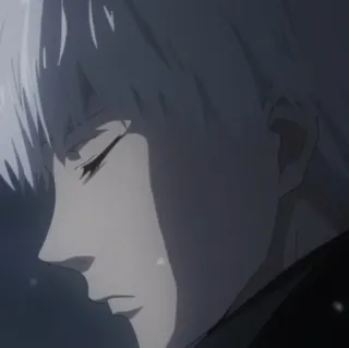 🇦🇴 b39342bc 动漫, 角色, 白发, 特写 telegram sticker