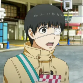 🇦🇴 e5b986e7 Ken Kaneki Tokyo Ghoul 动漫, 漫画, 东京喰种, 金木研, 角色, 喰种, 独眼喰种 telegram sticker