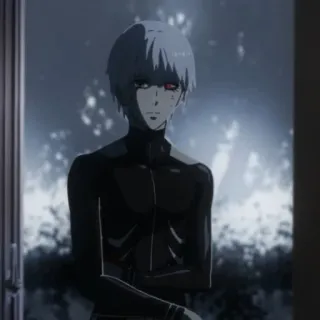 🇦🇴 f04f24db Ken Kaneki Tokyo Ghoul 动漫, 漫画, 黑暗, 喰种, 东京喰种, 金木 telegram sticker