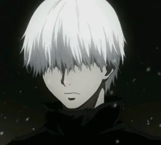 🖤 4b8f2bd9 Ken Kaneki Tokyo Ghoul Anime, Manga, Tokyo Ghoul, Ken Kaneki, Ghoul, Oscuro, Pelo Blanco whatsapp sticker