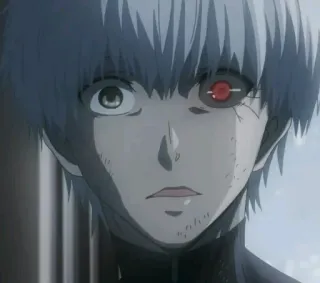 🖤 85f40aff Ken Kaneki Tokyo Ghoul Anime, Manga, Ghoul, Un Ojo, Kaneki, Tokyo Ghoul whatsapp sticker