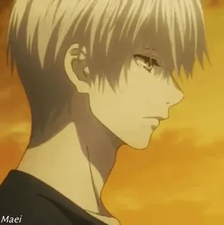 🕹 2f3bd91a Maet anime, man, portret, profiel telegram sticker