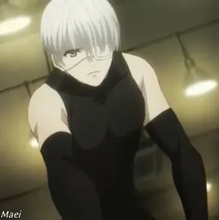 🕹 edc2c8f5 Maeri Anime, Personage, Kunst, Cartoon, Illustratie, Tekening telegram sticker