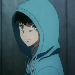 🥀 4d706627 Anime, Jongen, Hoodie, Portret telegram sticker