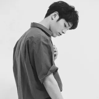 ➖ 5b980b6b Mann, Porträt, Hemd, männlich, Person, lässig, junger Mann, Model whatsapp sticker