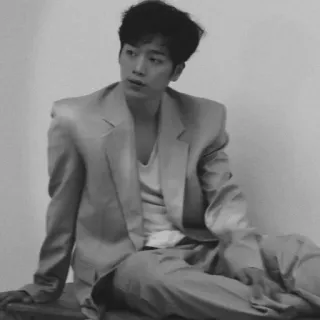 ➖ d6d75200 Mann, Anzug, Porträt, Männlich, Mode, Schwarzweiß whatsapp sticker