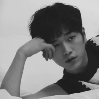 ➖ e9f258fb Porträt, Mann, Monochrom, Schwarzweiß, liegend whatsapp sticker