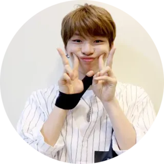 🤗 1688f351 和平标志, 人物, 韩语, 青年, 可爱, 自拍 telegram sticker