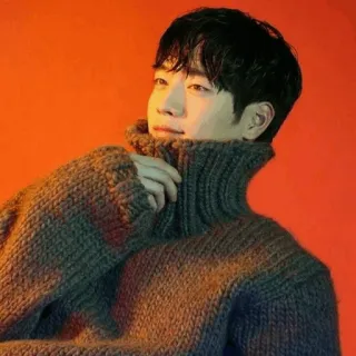 🖇 dd2a7907 ผู้ชาย, ภาพบุคคล, เสื้อสเวตเตอร์, คอเต่า, แฟชั่น, เกาหลี telegram sticker