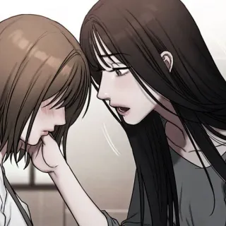 💀 2f91382f 动漫, 漫画, 女孩, 朋友, 友谊, 喜爱 telegram sticker