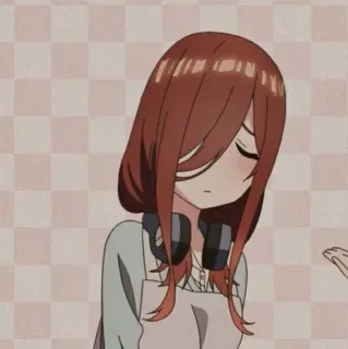 🔪 aaa92305 ragazza anime, cuffie, carina, manga, cartone animato, illustrazione whatsapp sticker