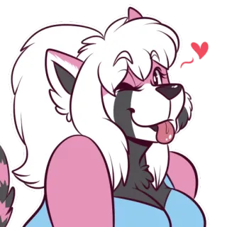 😘 72628cea furry, anthro, cartoon, animal, anthropomorphic, mammal, character telegram sticker