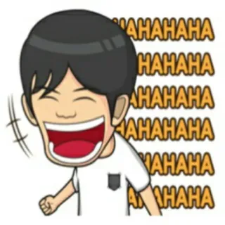 🕴 20a01d6c HAHAHA HAHAHA HAHAHA HAHAHA HAHAHA cười, hoạt hình, hài hước, vui vẻ, buồn cười, trò đùa whatsapp sticker