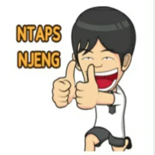 🕴 4e03347a NTAPS
NJENG Hoạt hình, Ngón tay cái hướng lên, Tích cực, Tiếng Indonesia, Tiếng lóng whatsapp sticker