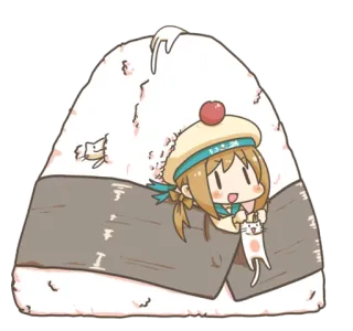 🍙 ff1cbf92 佐世保 Anime, Comida, Bola de arroz, Onigiri, Sasebo, Japão, Japonês whatsapp sticker