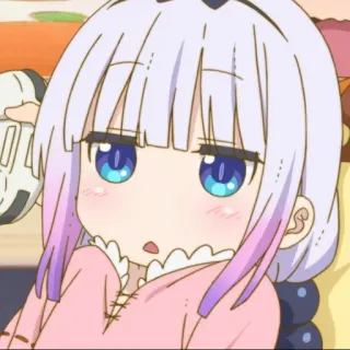 🍡 53f4a2ce Kanna Kamui Miss Kobayashi's Dragon Maid Anime, Drache, Süß, Kanna, Loli telegram sticker