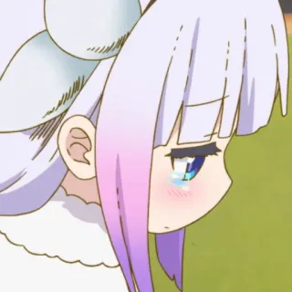 🧁 9ee2ddca Kanna Kamui Miss Kobayashi's Dragon Maid kanna, anime, drache, süß, miss kobayashi's dragon maid telegram sticker