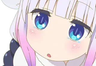 🍄 9430de70 Kanna Miss Kobayashi's Dragon Maid 动漫, 康娜, 龙女仆, 可爱, 悲伤, 哭泣 telegram sticker