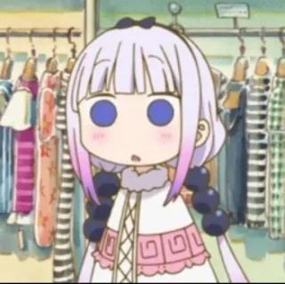 💕 19a1438d Kanna Kamui Miss Kobayashi's Dragon Maid anime, manga, dragon, kanna, kawaii, cute, kanna kamui telegram sticker