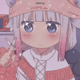 💕 3e18deda chsshchong anime, cute, kawaii, girl, sparkle, digital art telegram sticker