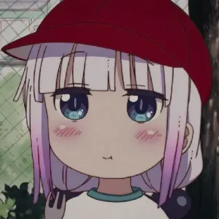 💕 6bdd71ad Kanna Kamui Miss Kobayashi's Dragon Maid anime, kanna, dragon maid, cute, kawaii, manga, child telegram sticker