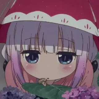 💕 80d541fa Kanna Kamui Miss Kobayashi's Dragon Maid anime, dragon, cute, kanna, miss kobayashi's dragon maid, manga telegram sticker