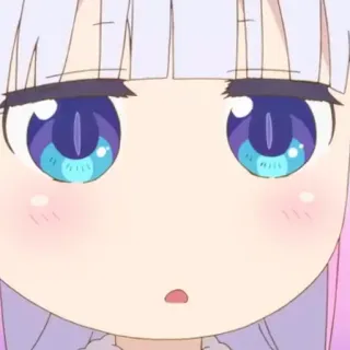 🦋 33870d5b Kanna Kamui Miss Kobayashi's Dragon Maid Anime, imut, Kanna, Dragon Maid, Kanna Kamui, Kawaii telegram sticker