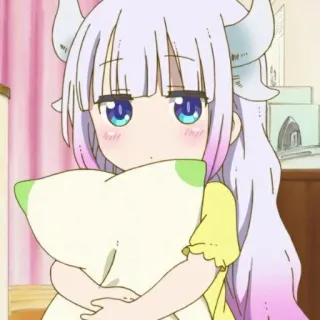 🦋 959e6086 Kanna Kamui Miss Kobayashi's Dragon Maid Anime, Naga, Kanna, Kawaii, Chibi, Miss Kobayashi's Dragon Maid telegram sticker