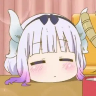 🦋 d354e868 Kanna Kamui Miss Kobayashi's Dragon Maid Anime, Naga, Kawaii, Kanna, Kanna Kamui telegram sticker