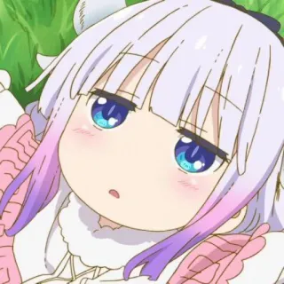 🍥 4e55c442 Kanna Kamui Miss Kobayashi's Dragon Maid anime, kanna, dragon maid, cute, kanna kamui, anime girl telegram sticker