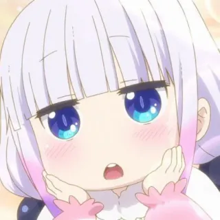 🍥 6b4cc567 Kanna Kamui Miss Kobayashi's Dragon Maid anime, dragon, cute, kanna, kanna kamui telegram sticker