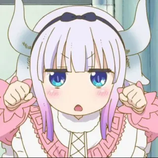 🍥 bc60a442 Kanna Kamui Miss Kobayashi's Dragon Maid anime, dragon, cute, kawaii, loli, kanna kamui, miss kobayashi's dragon maid telegram sticker