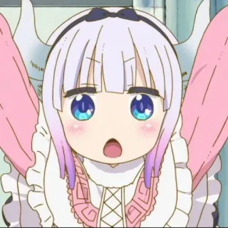 🍥 d7297a61 Kanna Kamui Miss Kobayashi's Dragon Maid anime, dragon, cute, kanna, kamui, kawaii, manga telegram sticker