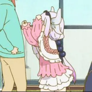 🍥 d72eeb5a Kanna Kamui Miss Kobayashi's Dragon Maid anime, kanna kamui, cute, dragon, maid, kawaii, funny telegram sticker