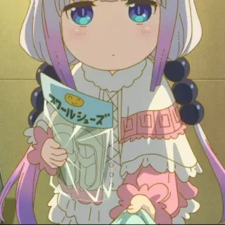 🍥 ec1163f5 スクールシューズ anime, character, school shoes, shoes, kanna, kawaii, cute telegram sticker