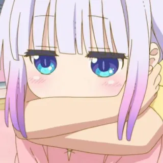 🍥 ee5993e7 Kanna Kamui Miss Kobayashi's Dragon Maid anime, dragon, cute, kanna, kamui telegram sticker