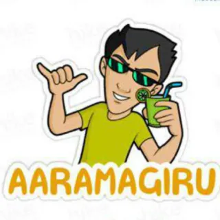 😎 930a7eca AARAMAGIRU Desenho animado, Personagem, Óculos de sol, Bebida, Relaxamento, Legal whatsapp sticker