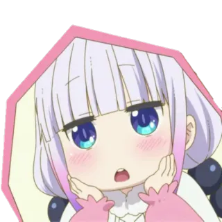 😲 1ffd1a57 Kanna Kamui Miss Kobayashi's Dragon Maid Аниме, Канна, Милый, Мультфильм, Кавай, Dragon Maid, Манга telegram sticker