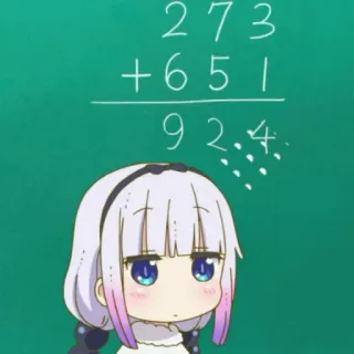 😅 a9c4cdb3 Kanna Kamui Miss Kobayashi's Dragon Maid 273
+651
924 Аниме, Канна, Дракон, Горничная, Математика, Образование, Числа telegram sticker