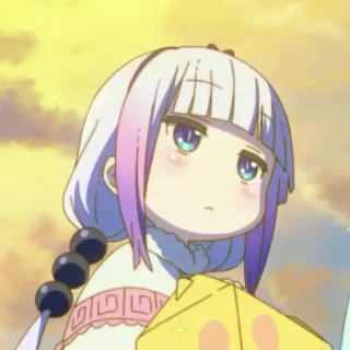 🤥 fb27856b Kanna Kamui Miss Kobayashi's Dragon Maid Аниме, Дракон, Лоли, Милый, Канна telegram sticker