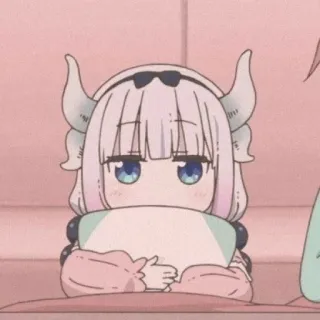 🎀 b897c935 Kanna Kamui Miss Kobayashi's Dragon Maid 动漫, 可爱, 龙, 康娜卡姆依, 卡哇伊 telegram sticker