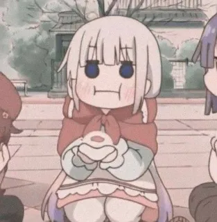 🎀 dbd82558 Kanna Kamui Miss Kobayashi's Dragon Maid 动漫, 龙, 可爱, 康娜, 康娜卡姆依, 小林家的龙女仆 telegram sticker