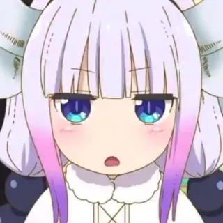 💜 bfa3460d Kanna Kamui Miss Kobayashi's Dragon Maid Anime, Drache, Loli, Kanna Kamui, Süß, Cartoon whatsapp sticker